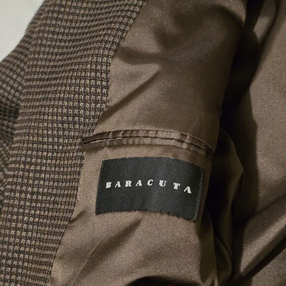 Baracuta Blazer Jacket Mens Size 48 Brown twill 100% Wool - Picture 6 of 7
